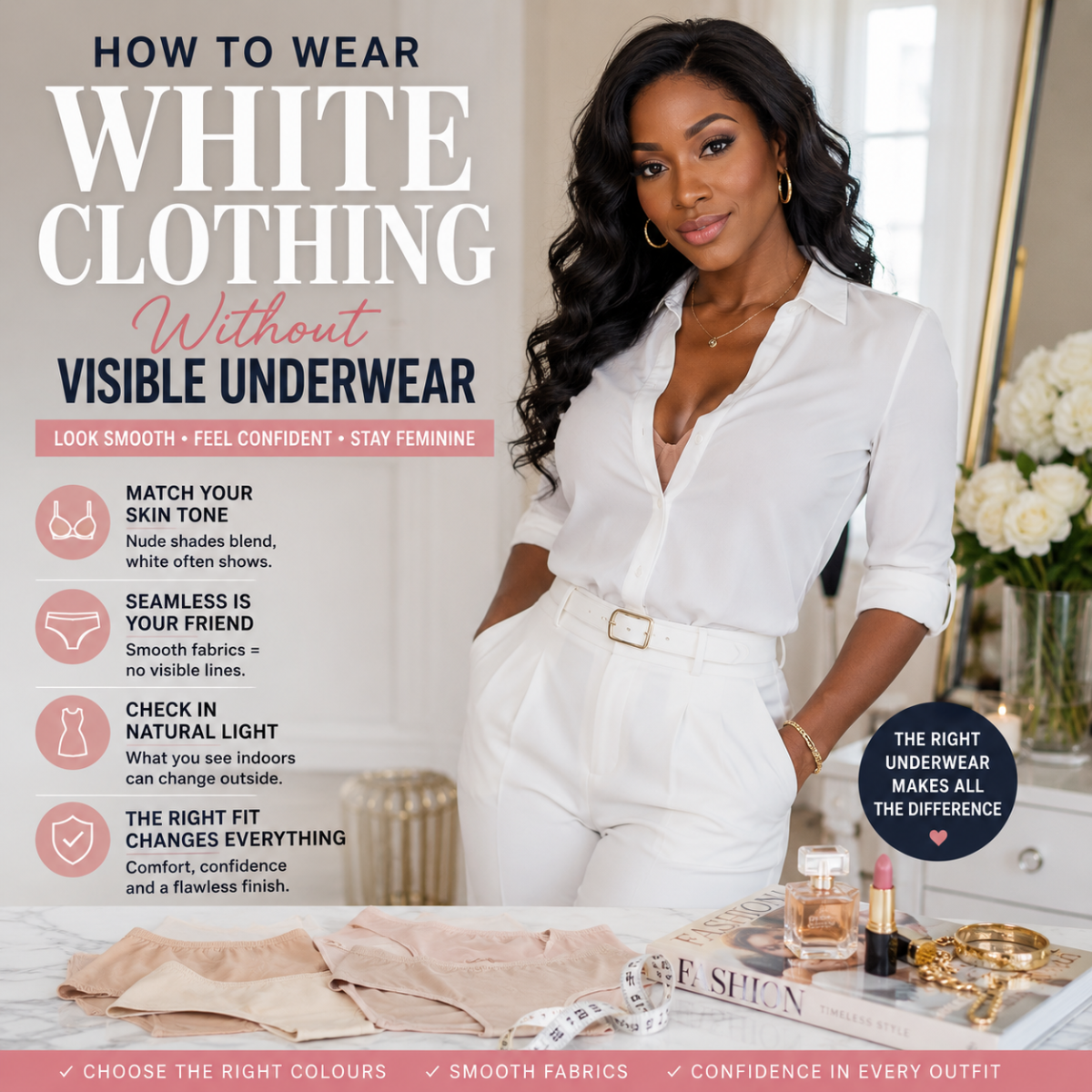 How to Wear White Clothing Without Visible Underwear